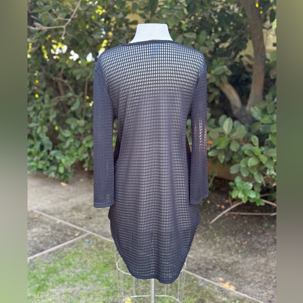 Jordan Taylor sheer mesh tunic/coverup - size M - Picture 3 of 4
